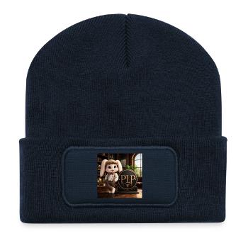 Whiskered Gentleman PLP - Recycled Patch Beanie - french navy - Front