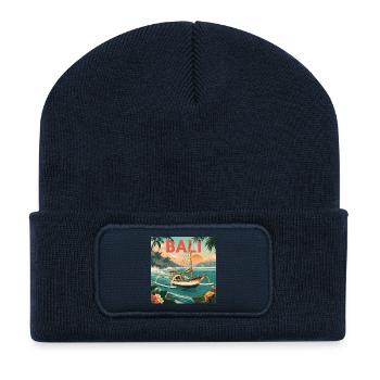 Bali sailing dream on the island paradise - Recycled Patch Beanie - french navy - Front