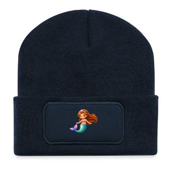 Mermaid Princess Coral Coast - Recycled Patch Beanie - french navy - Front