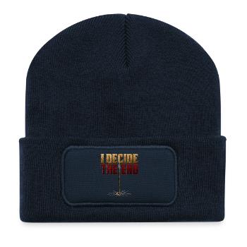 I Decide The End Spear Stoic Mindset Gift T-Shirt - Recycled Patch Beanie - french navy - Front