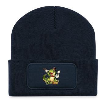 Tea-Rex  - Recycelte Patch Beanie - French Navy - Vorne