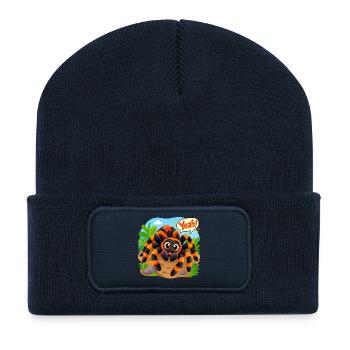Lustige Spinne - Recycelte Patch Beanie - French Navy - Vorne