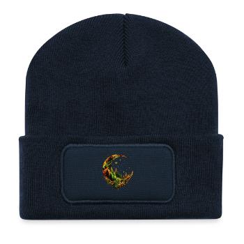 Moon Forest - Recycelte Patch Beanie - French Navy - Vorne