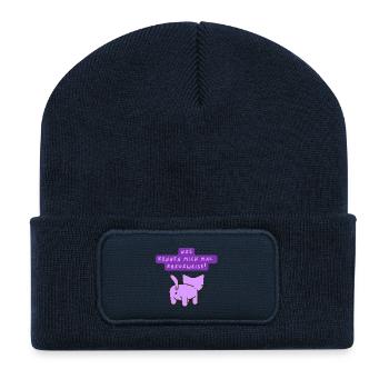 NZS können mich mal kreuzweise! - Recycelte Patch Beanie - French Navy - Vorne