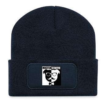 Mister Staffie - 011 - Recycled Patch Beanie - french navy - Front