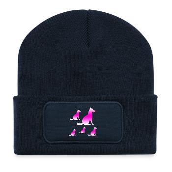 canine - Recycled Patch Beanie - french navy - Front