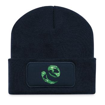 Dance of the Algae – Chaos Art - Recycled Patch Beanie - french navy - Front