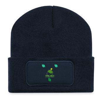 Thank Green: Leafy Bulb - Recycled Patch Beanie - french navy - Front
