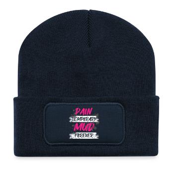 Mud forever Schlammlauf Mud Run Muddy Race - Recycled Patch Beanie - french navy - Front