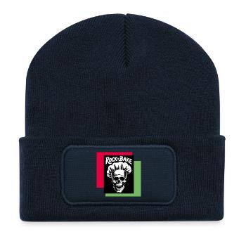 Rock Bake Skull Cook Motif - Recycled Patch Beanie - french navy - Front