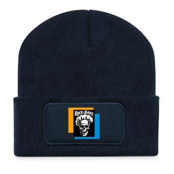 Rock and Bake Skull Cook - Recycled Patch Beanie - french navy - Front