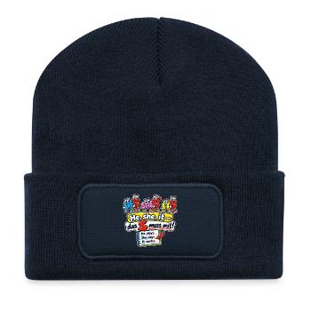 He, she, it – das S muss mit! - Recycelte Patch Beanie - French Navy - Vorne
