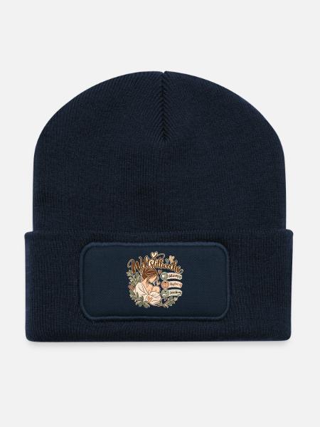 Weltstillwoche  - Recycelte Patch Beanie - French Navy