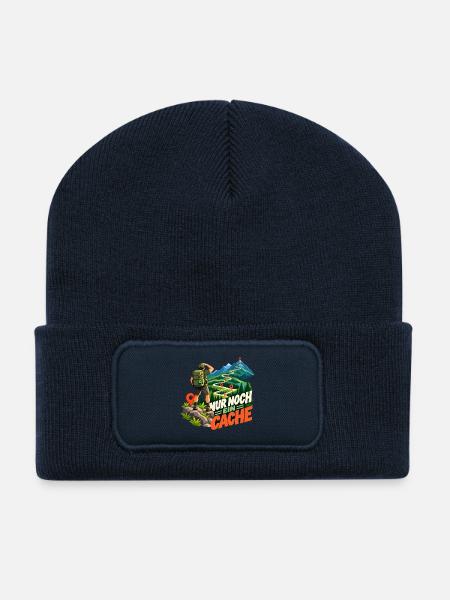 Geocaching Abenteuerpfad - Recycelte Patch Beanie - French Navy