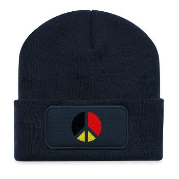 Germany Deutschland  - Recycelte Patch Beanie - French Navy - Vorne