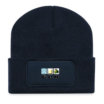 epo - Recycled Patch Beanie - french navy - Front