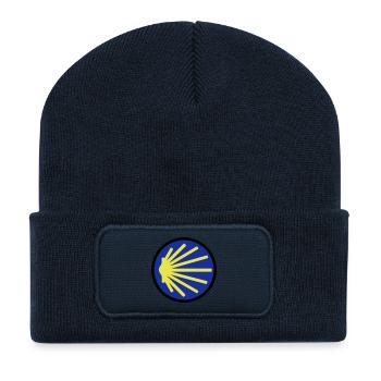 jakobsweg rund - Recycelte Patch Beanie - French Navy - Vorne