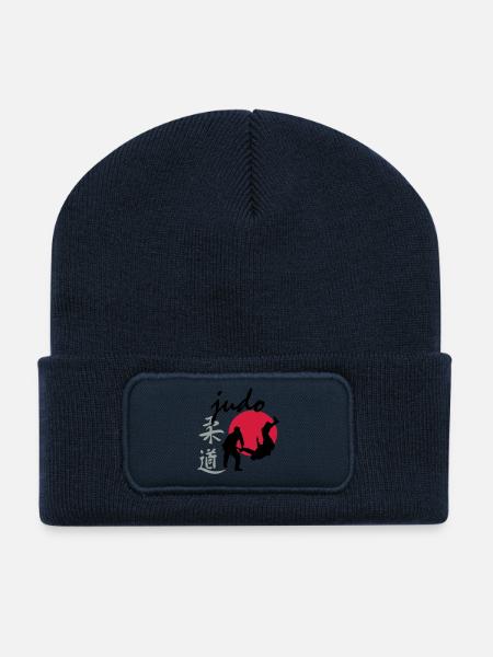 Judo - Recycelte Patch Beanie - French Navy