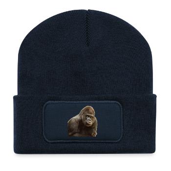 Gorilla - Recycelte Patch Beanie - French Navy - Vorne