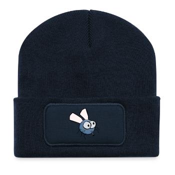 Lustige Mücke - Recycelte Patch Beanie - French Navy - Vorne