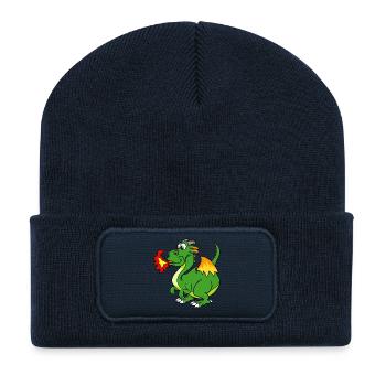 dragon - Recycled Patch Beanie - french navy - Front