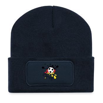 Football Allemagne WM WM Coupe du Monde - Beanie recyclé à patch - bleu marine - Devant