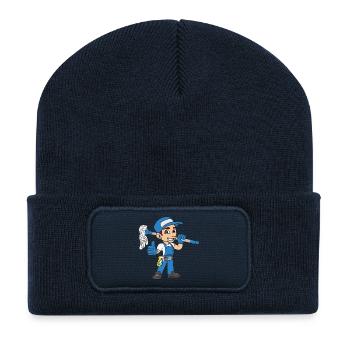Building cleaner Window cleaner - Recycled Patch Beanie - french navy - Front