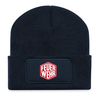 Fire Brigade - Badge Fire Brigade Logo - Recycled Patch Beanie - french navy - Front