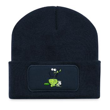 Colour Frog - Recycled Patch Beanie - french navy - Front