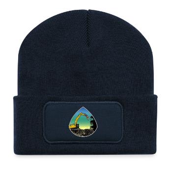 Abreissbagger - Recycelte Patch Beanie - French Navy - Vorne