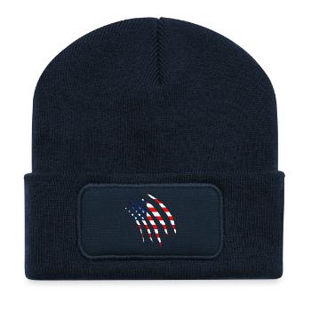 USA claws cuts america - Recycelte Patch Beanie - French Navy - Vorne