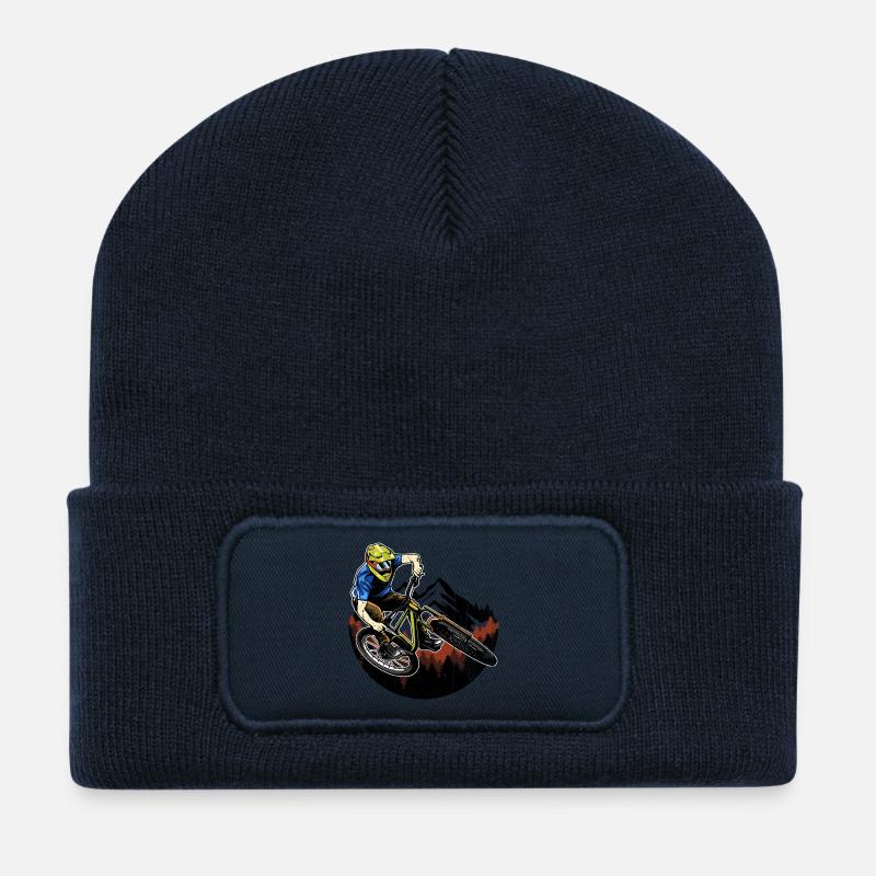 Peak Rider Mountainbike Action - Recycelte Patch Beanie - French Navy