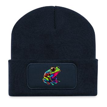 Frog - Recycled Patch Beanie - french navy - Front