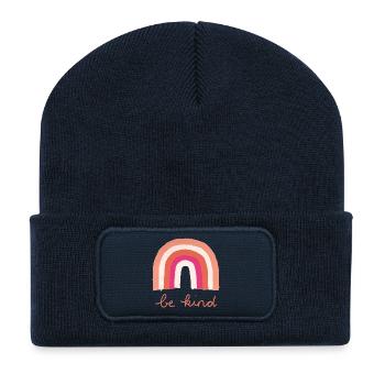 Be Kind Rainbow - Recycled Patch Beanie - french navy - Front