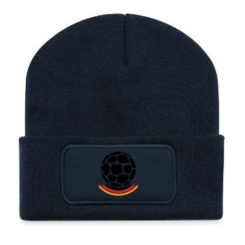 Ballon Handball Head Allemagne Équipe Equipe Championnats d’Europe - Beanie recyclé à patch - bleu marine - Devant
