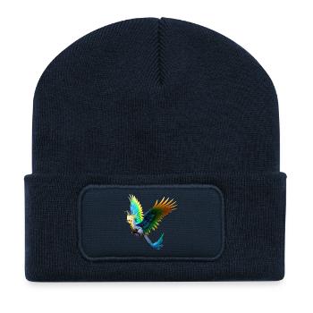 Regenbogennymph (03) - Recycelte Patch Beanie - French Navy - Vorne