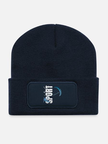 Kitesurfen - Recycelte Patch Beanie - French Navy