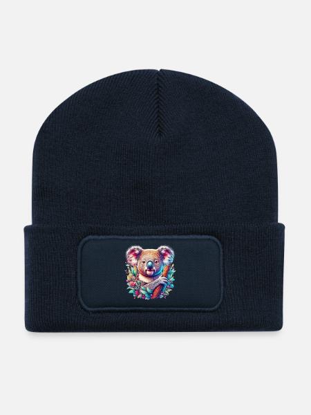 Koala - Recycelte Patch Beanie - French Navy