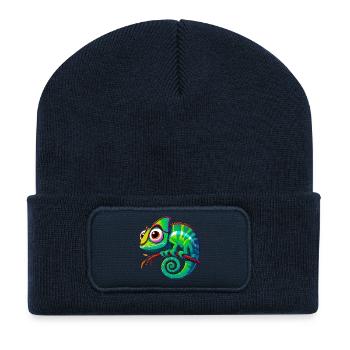 Chameleon - Recycled Patch Beanie - french navy - Front