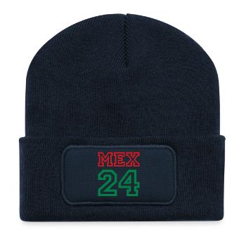 Mexico Mexiko - Recycelte Patch Beanie - French Navy - Vorne