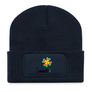 FEIERTAG. FROHE FEIERTAGE. GELIEBTE. MEISTER. LEHRER - Recycelte Patch Beanie - French Navy - Vorne