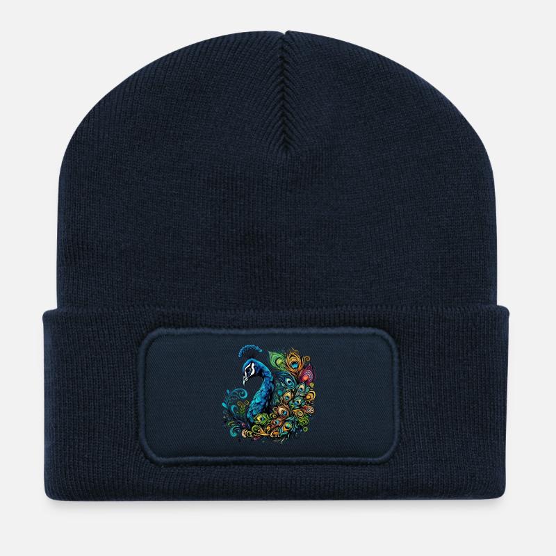 Pfau - Recycelte Patch Beanie - French Navy