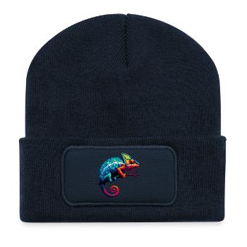 Chameleon - Recycled Patch Beanie - french navy - Front