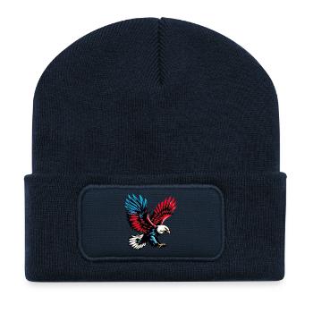 Adler - Recycelte Patch Beanie - French Navy - Vorne