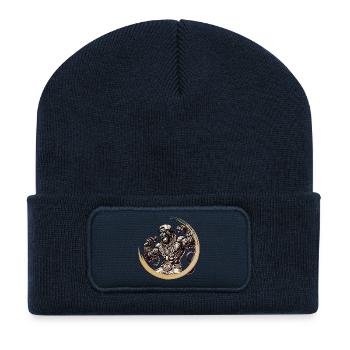 A muscular panther as a rapper, energy & style - Recycled Patch Beanie - french navy - Front