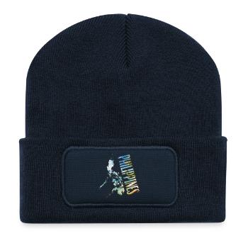 Watercolor Map Philippines - Recycled Patch Beanie - french navy - Front