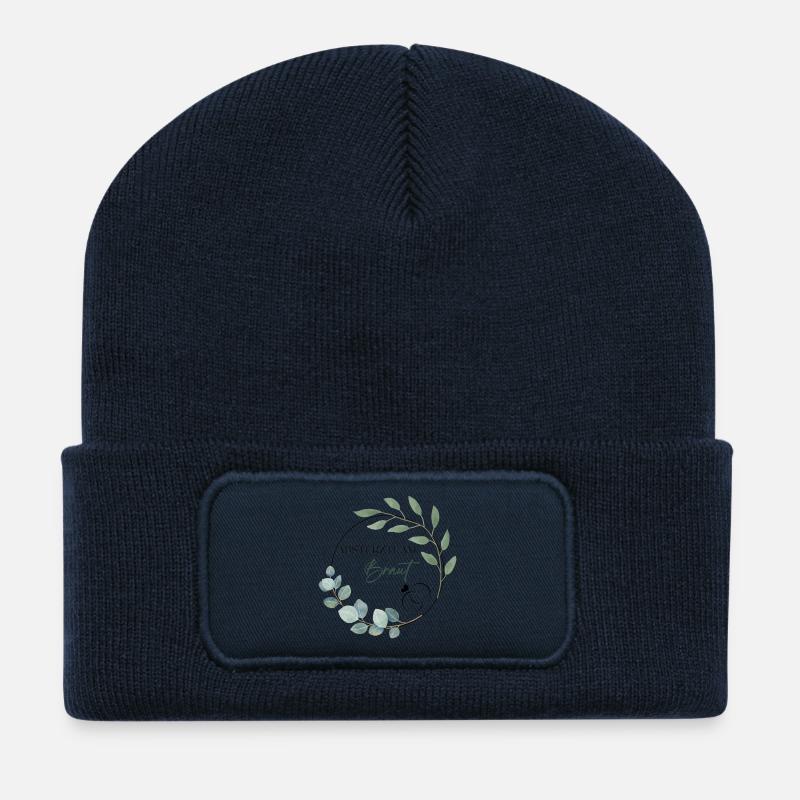 Ivy Circle Bachelorette Party Crash Team Bride - Recycled Patch Beanie - french navy