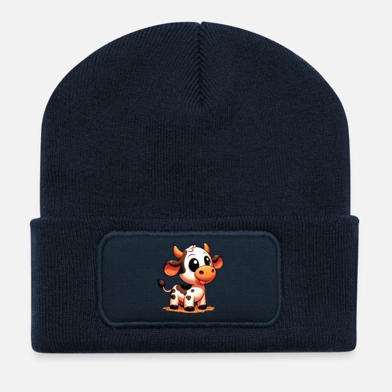 Kuh - Recycelte Patch Beanie - French Navy
