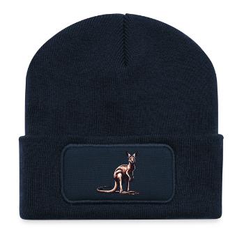 Känguru - Recycelte Patch Beanie - French Navy - Vorne