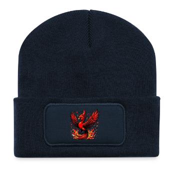Red Phoenix - Recycled Patch Beanie - french navy - Front